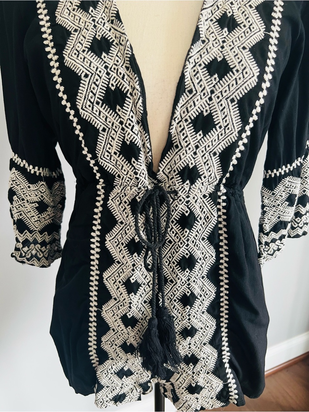 Lulus Kailua Black and White Embroidered Romper - Picture 4 of 8